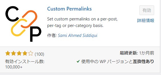 Custom Permalinks　という プラグイン