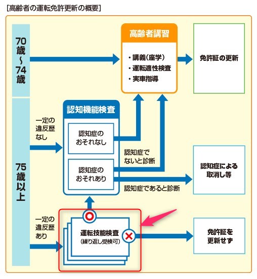 高齢者の運転免許更新の概要